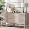 Bali & Pari Vivan Natural Rattan Storage Cabinet, 3-Drawer, French Grey 272-14903-ZORO - alternate 6