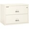 Fireking 2 Drawer, 1 Hr Fire & Impact Rated, 38" Wide Lateral Ivory White 2-3822-CIW - alternate 1
