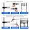 Wrightmaster 12.5 ft. Steel Extension Ladder with 360° Rotatable Hook and Non-Marring Feet 330 lbs. Capacity Zoro3.8MDG - alternate 7