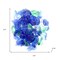 Homeroots Blue And Green Round Reflective Fire Pit Glass 479096 - alternate 2