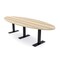 Skutchi Designs 8 Person Conference Table With Power Unit | 10' Oval Table | Harmony Series HAR-OVL-48X120-T.BK-K525-NA - alternate 1