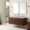 James Martin Vanities Amberly 60" Double Vanity, Mid-Century Walnut, w/ 3 CM Siberian Silestone Top 670-V60D-WLT-3SFR - alternate 5