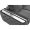 Homeroots 72in Dark Gray And Silver Velvet Loveseat 518574 - alternate 5