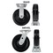 Hyw Products Heavy Duty Caster Set 8in Phenolic Wheels, 2 Rigid & 2 Swivel, 4PK 40-80R-A1-PH-2,40-80S-A1-PH-2 - alternate 2