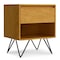 Homeroots 24" Oak Solid Wood Two Drawer Nightstand 640743 - alternate 1