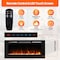 Edendirect 50-in W Black Wall mount LED Flat wall Electric Fireplace with Remote Control Included ZR-EF50 - alternate 5