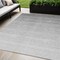 Homeroots 5' X 8' Gray And Light Gray Ombre Washable Indoor Outdoor Area Rug 595812 - alternate 1