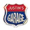 Signmission Justin's Garage, 12 inch X 12 inch, Vinyl Decal, 2PK SHI-D-2PACK-12-383-JUSTIN - alternate 1