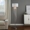 Homeroots 66" Clear And Silver Crystal And Metal Floor Lamp With White Linen Drum Shade 569598 - alternate 7