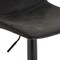 Leisuremod Tilbury Modern Adjustable Bar Stool with Footrest and 360-Degree Swivel, Charcoal Black TS29BL - alternate 6
