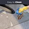 Fab Glass And Mirror Glass Office Chair Mat | 54in Flat Polished Edge Heavy Duty Glass Mat for Hard Floors CM54SQF-CL - alternate 3