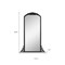 Homeroots 67" Black Wood Framed Standing Mirror 565097 - alternate 4