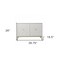 Homeroots 40in White Carved Geometric Sideboard with Two Doors 401700 - alternate 4