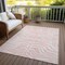 Homeroots 5' X 8' Pink And Gray Animal Print Washable Indoor Outdoor Area Rug 600637 - alternate 6