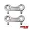 Extreme Max Extreme Max 3006.6777.2 Stainless Steel Deck Plate Key Value 2-Pack - 1-1/4” 3006.6777.2 - alternate 1