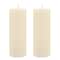 Homeroots Set of Two Ivory Flameless Pillar Candles, 2PK 633841 - alternate 4