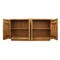Homeroots 72in Natural Distressed Solid Wood Carved Geometric Sideboard with Four Doors 488643 - alternate 4