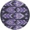 Homeroots 8' Purple Lavender And Plum Round Southwestern Washable Indoor Outdoor Area Rug 587826 - alternate 5