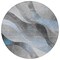 Homeroots 8' Sky Blue Gray And Silver Round Abstract Washable Indoor Outdoor Area Rug 616768 - alternate 4