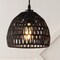 Jonathan Y Campana 8.25" 1-Light Bohemian Modern Woven Rope/Iron LED Pendant, Black JYL6512B - alternate 6