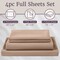Lavish Home Bed Sheets 4-Piece Microfiber Full-Size Sheet Set 2 Standard Pillowcases, Flat, and Fitted Sheets 66-MF75S-F-TAU - alternate 6