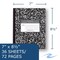 Roaring Spring Case of Black Marble Composition Notebooks, Wide Ruled, 36 sht, 8.5"x7", Flexible Covers, PK144 77332CS - alternate 2