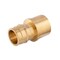 Thrifco Plumbing 1/2" x 1/2" Brass Male Sweat Adapter F1960 x Sweat Lead Free - (PEX A) 7920034 - alternate 2