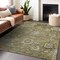 Homeroots 10' X 14' Brown Green And Gray Floral Washable Indoor Outdoor Area Rug 604071 - alternate 6