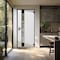 Vdomdoors Aluminum Door Cynex 6113 Natural Oak Entry Steel Metal Modern Painted W36xH80 Left Inswing CYNEX6113EXD-OAK-W36xH80-LH-I - alternate 4