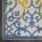 Homeroots 8' X 11' Ivory Blue And Yellow Trellis Indoor Outdoor Area Rug 546810 - alternate 6