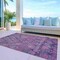 Homeroots 8' X 10' Eggplant Plum And Lavender Aztec Washable Indoor Outdoor Area Rug 615779 - alternate 5