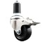 Service Caster 3 Inch 316SS Soft Rubber Swivel 1-5/8 Inch Expanding Stem Caster Lock Brake SCC SCC-SS316TTLEX20S314-SRS-158 - alternate 1