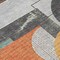 Homeroots 3' X 5' Gray Gold And Orange Geometric Washable Indoor Outdoor Area Rug 618022 - alternate 6