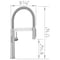 Blanco culina Mini Sensor 1.5 GPM, PVD Steel 527477 - alternate 3