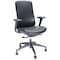 We'Re It LiDO Series High Back Upholstered Office Chair, Eco Leather, Black OFD6800P-BLK - alternate 1