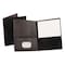 Oxford Two Pocket File Folder 8-1/2 x 11", Black, PK25 57506 - alternate 1