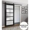 Sartodoors Barn Interior Door, 18" x 80", Black QUADRO4002BD-B-BLK-18 - alternate 1