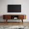 Homeroots 39in Brown Solid Wood Enclosed and Open Storage TV Stand 727852 - alternate 5