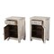 Homeroots 30" White Solid Wood Distressed One Drawer Nightstand 521197 - alternate 5