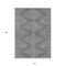 Homeroots 8' X 10' Charcoal And Silver Geometric Washable Indoor Outdoor Area Rug 598547 - alternate 6