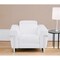 Homeroots 41" White Italian Leather Power Recliner Chair 482247 - alternate 6