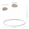 Jonathan Y Brice 35" Modern Contemporary Metal Round Dimmable Integrated LED Pendant, Beige JYL7220H - alternate 6