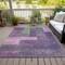 Homeroots 8' X 10' Purple Green And Pink Geometric Washable Indoor Outdoor Area Rug 612445 - alternate 6