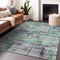 Homeroots 3' X 5' Artichoke Green Charcoal And Purple Striped Washable Indoor Outdoor Area Rug 603509 - alternate 6