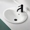 Anzzi Luna Series 19 in. Ceramic Drop-in Oval Bathroom Sink Basin in White LS-AZ923 - alternate 5