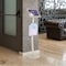 M&T Displays White Pearlic 8.5 x 11 Inch Pedestal Sign Holder w Clear Brochure Holder Menu Board Floor Standing UCUMB21581X9002 - alternate 3