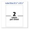 Avery Shipping Labels with TrueBlock Technology, Inkjet Printers, 5.5 x 8.5, White, 400PK 8426 - alternate 7