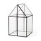 Homeroots 10" Black And Clear Glass And Metal Box 392582 - alternate 1