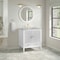 James Martin Vanities Myrrin 30" Single Vanity, Bright White w/ 3 CM Victorian Silver Silestone Top 485-V30-BW-3VSL - alternate 6