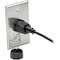 Eaton Tripp Lite Series 1-Port Single Gang Faceplate, Stainless Steel, Industrial Grade, IP44, TAA N206-FP01-IND - alternate 3